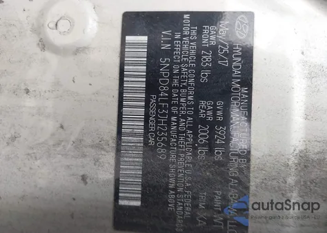 2018 Hyundai Elantra Sel из США, поврежденный, VIN 5NPD84LF3JH235689